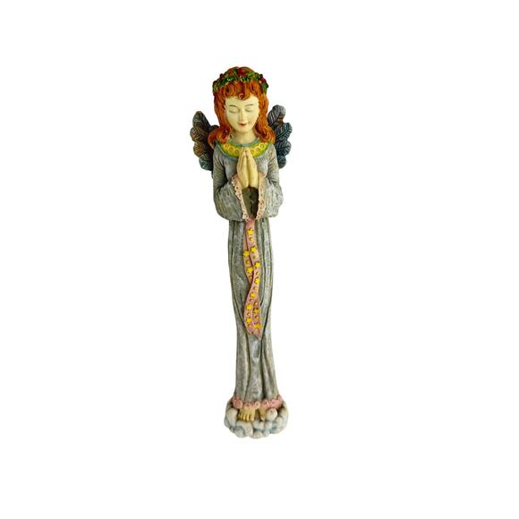 Tall Skinny Pencil Vintage Angel Figurine Elegant Home Decor Collectible or Gift - Picture 1 of 10